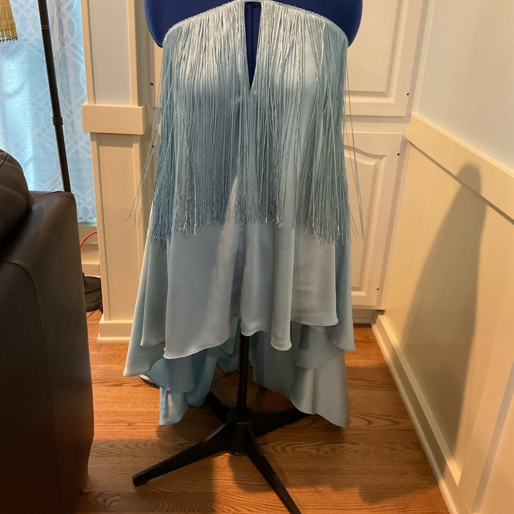 Women’s evening dress/gown by Michael Costello, size XS, color sea foam.